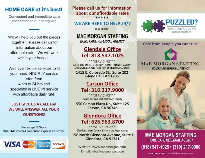 Mae Morgan Homecare Staffing - Carson Picture 1
