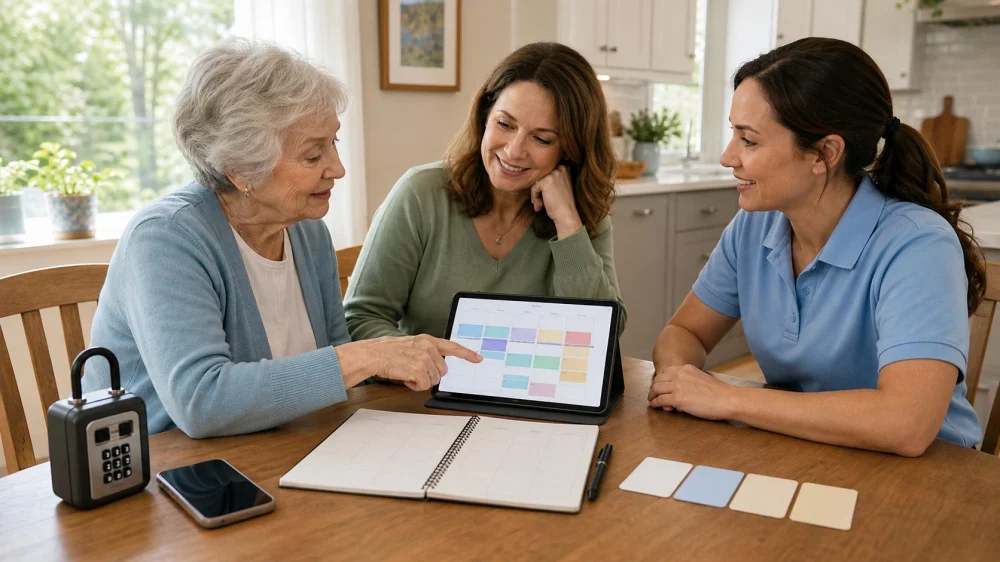 Home Care Visit Calendar Guide: Coordinate Coverage