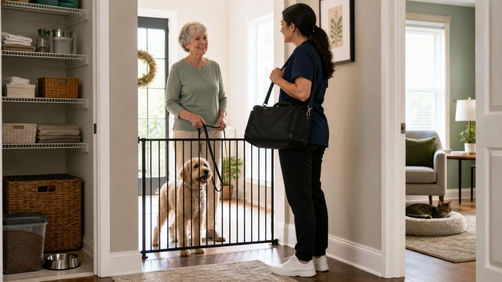 Home Care Pet Plan: Safe Visits for People, Workers, and Animals