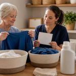Home Care Laundry Plan: Clothing, Skin Needs, and Privacy