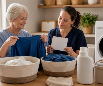 Home Care Laundry Plan: Clothing, Skin Needs, and Privacy