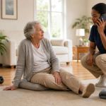 Home Care Fall Response: Stay, Assess, and Call for Help