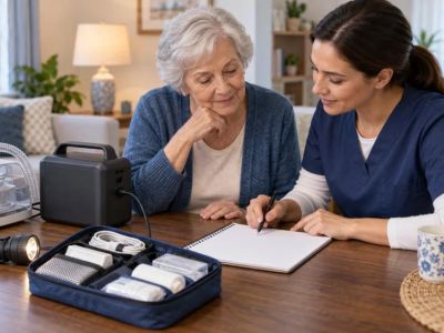 Home Care Device Power Outage: Contacts, Backup, and Handoff