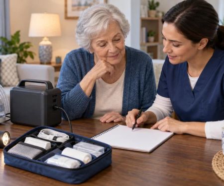 Home Care Device Power Outage: Contacts, Backup, and Handoff