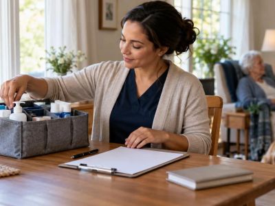 Home Care Communication Board: Updates, Privacy, and Handoff