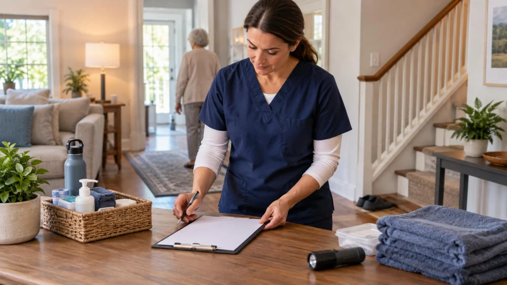 Home Care Fall Hazard Walkthrough: Route, Light, and Support