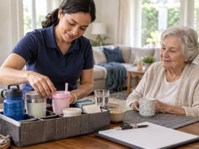 Home Care Cup Setup: Reach, Refills, and Daily Preferences