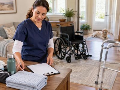 Home Care Mobility Aid Check: Fit, Brakes, and Path
