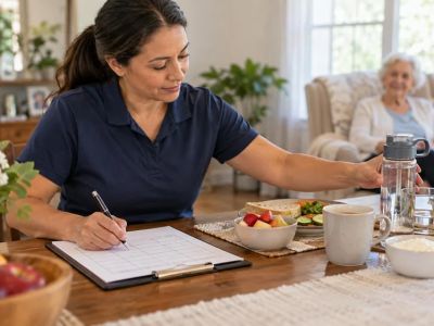 Home Care Appetite Log: Meals, Fluids, Changes, and Handoff