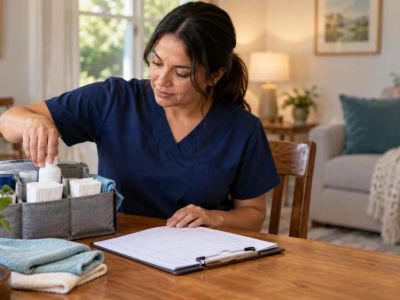 Home Care Skin Check Notes: Area, Colour, and Escalation