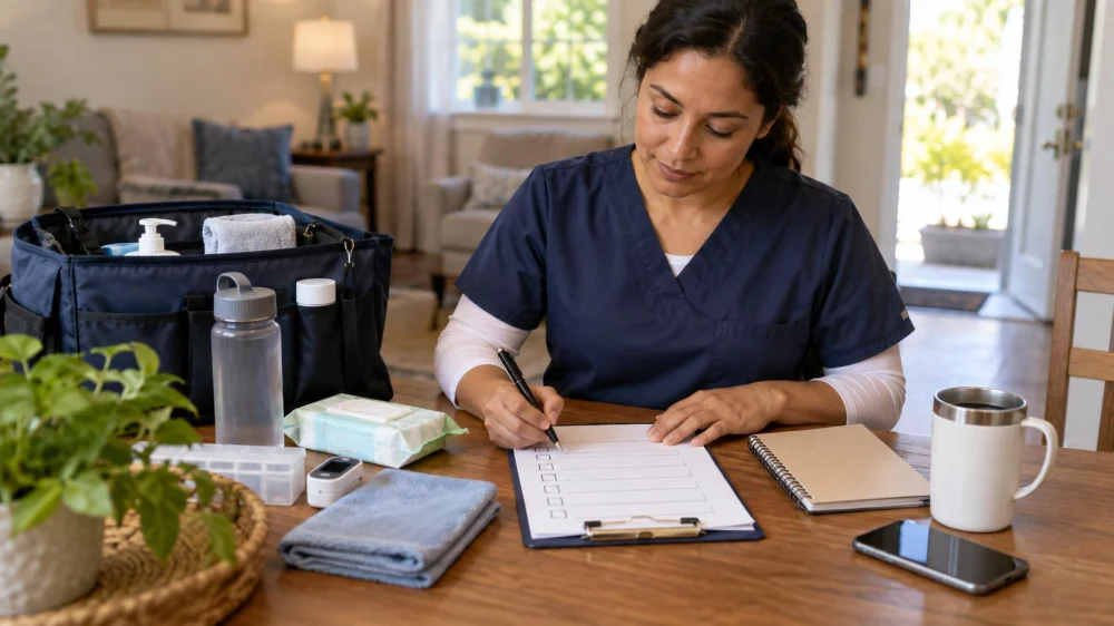 Home Care Backup Worker Plan: Access, Tasks, and Contacts