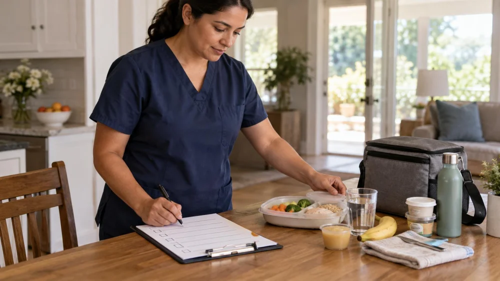 Home Care Meal Handoff: Texture, Intake, and Notes