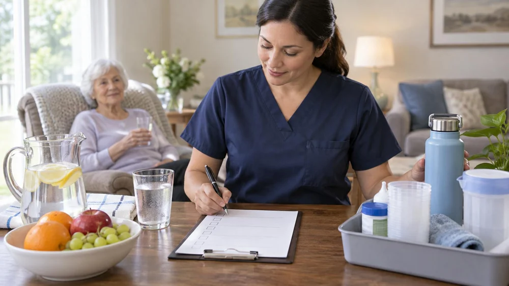 Home Care Hydration Support: Drinks, Intake, and Changes