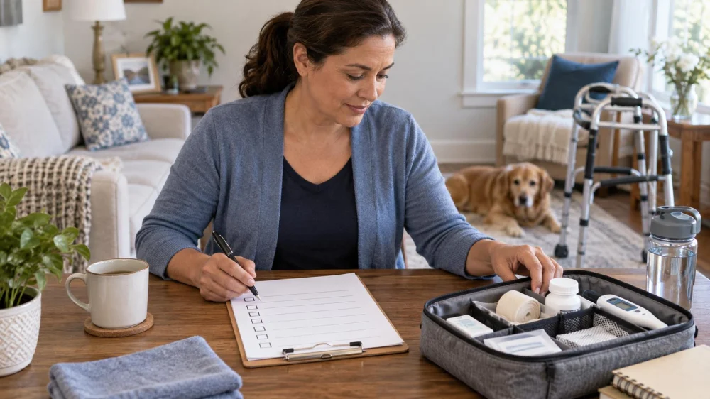 Home Care Fall Follow-Up: Safety, Symptoms, and Care Contacts