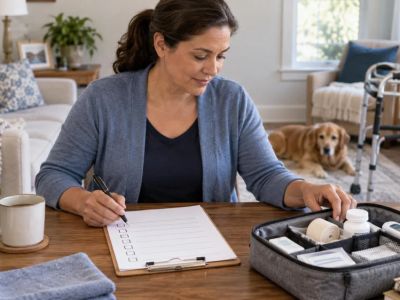 Home Care Fall Follow-Up: Safety, Symptoms, and Care Contacts